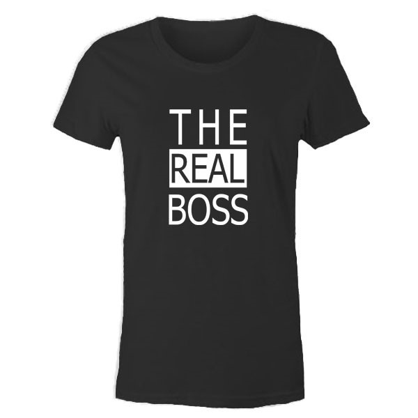 The Real Boss, kadın tişört, çiftlere tişört, yıldönümü